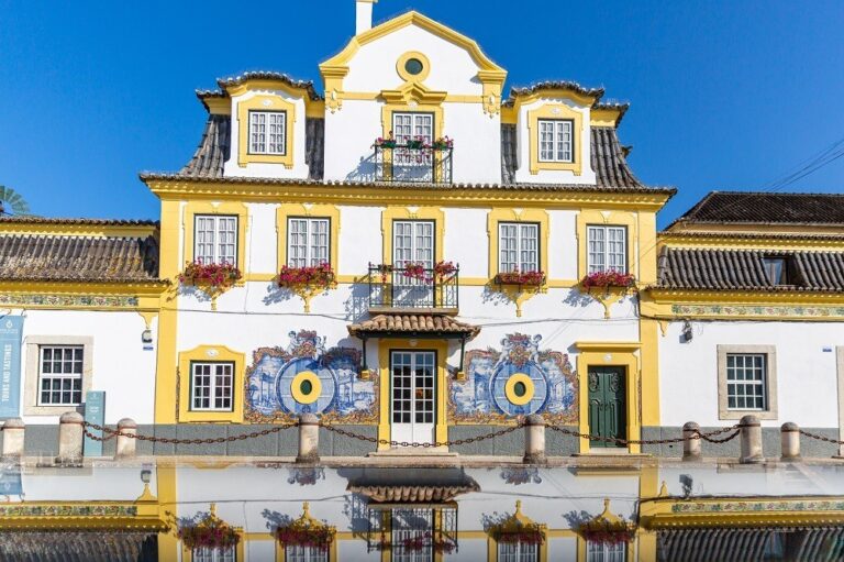 The tiled facade of the Casa Museu, José Maria da Fonseca Casa Museu