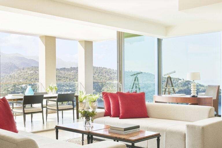 A suite terrace with telescopes and long views to the Tramuntana mountains, Jumeirah Port Soller Hotel & Spa