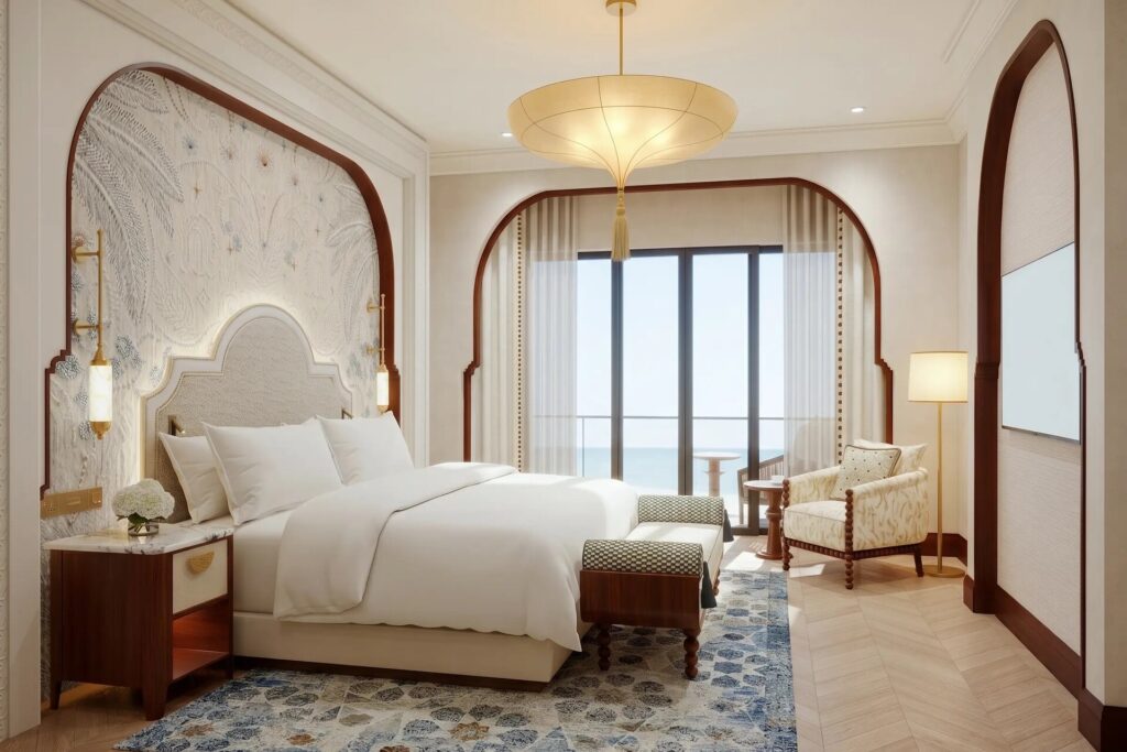 Two-Bedroom Palm Suite, king bedroom, Jumeirah Zabeel Saray