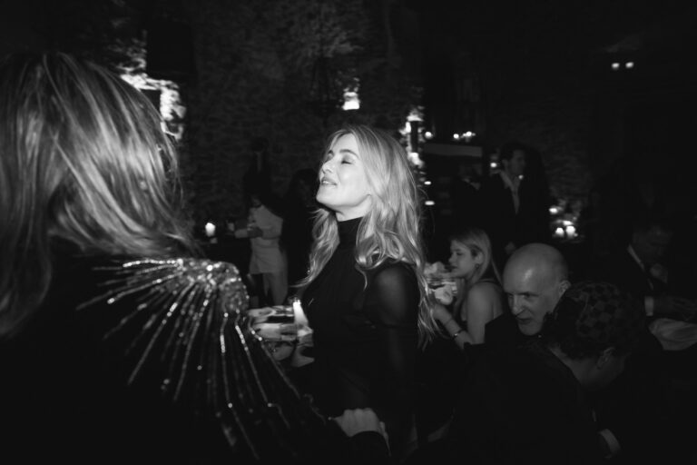 The dance floor, after midnight, in black and white, Kaleidos Wedding