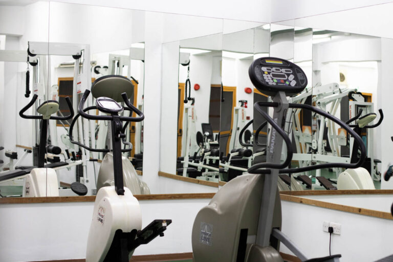 Gym beside the indoor pool, Kefalos Beach Weddings