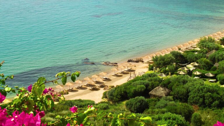 The beach and the turquoise water, Kempinski Hotel Barbaros Bay Bodrum