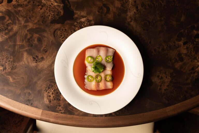 Plated dish at Nobu Budapest, Kempinski Hotel Corvinus Budapest