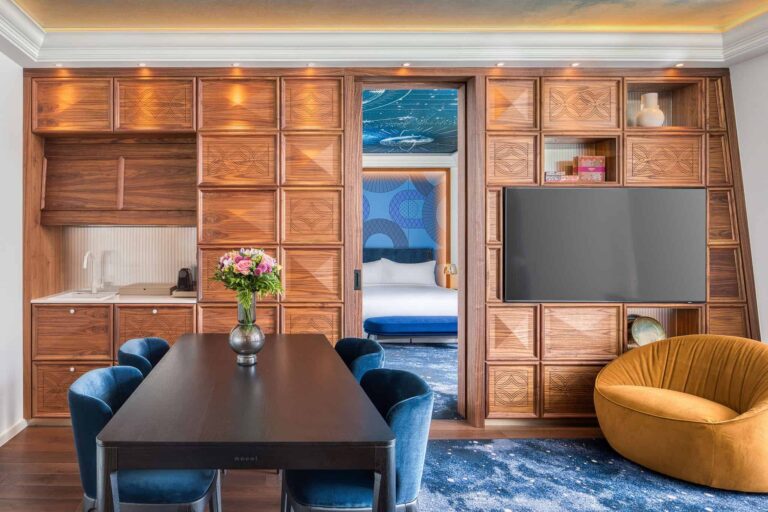 Suite dining and living area, Kimpton BEM Budapest