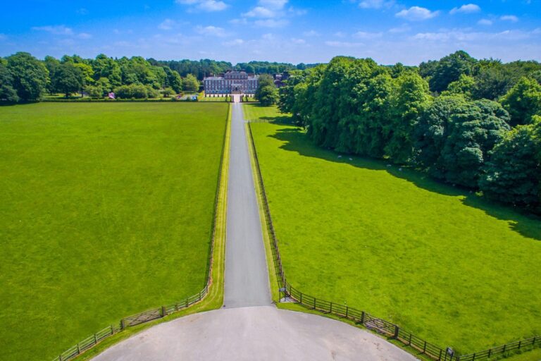 The long drive to the hall, Knowsley Hall