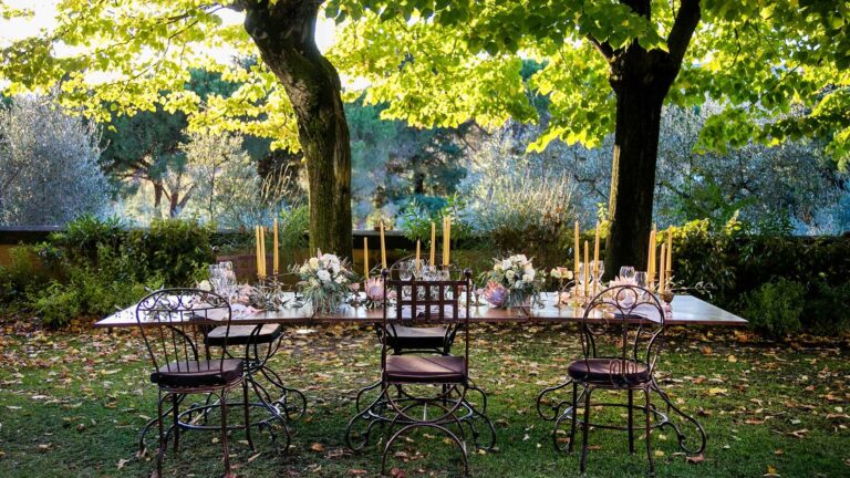 A Garden Reception in the Parkland, L'Andana