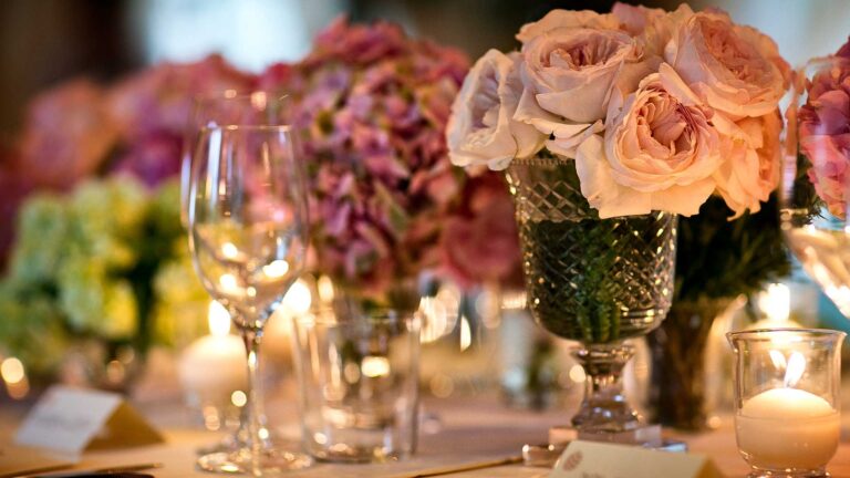 A Floral Wedding Table, L'Andana