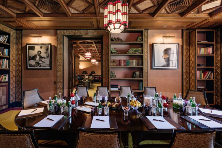 The library, available for private events, La Mamounia, Marrakech