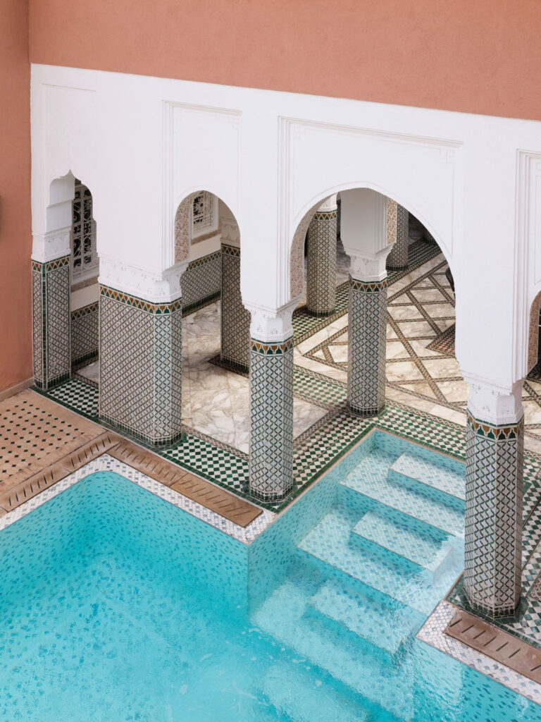 Private pool of a riad, La Mamounia, Marrakech