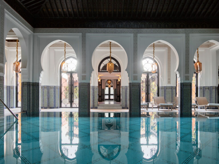 Indoor pool of La Mamounia Spa, La Mamounia, Marrakech