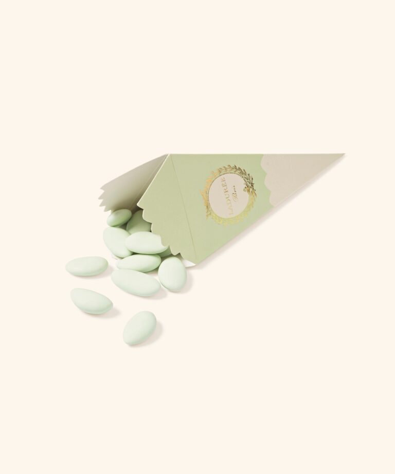 Sugared almonds in a green cornet, Ladurée