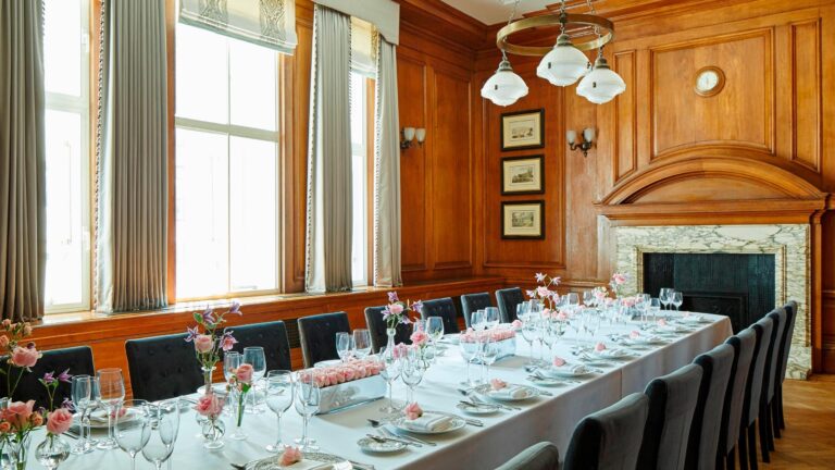 Private dining in the Herbert Morrison Room, London Marriott Hotel County Hall