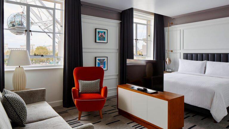 Junior suite with a London Eye view, London Marriott Hotel County Hall