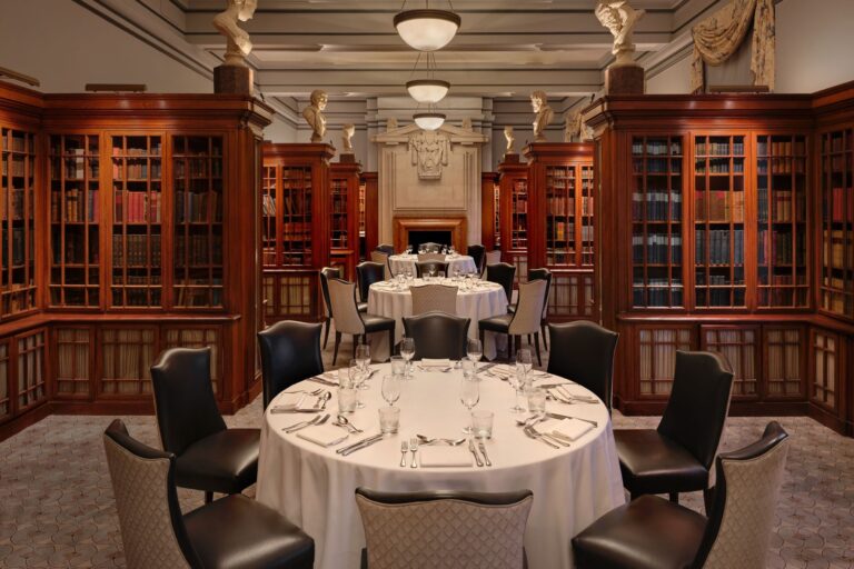 Dining in The Library, London Marriott Hotel County Hall