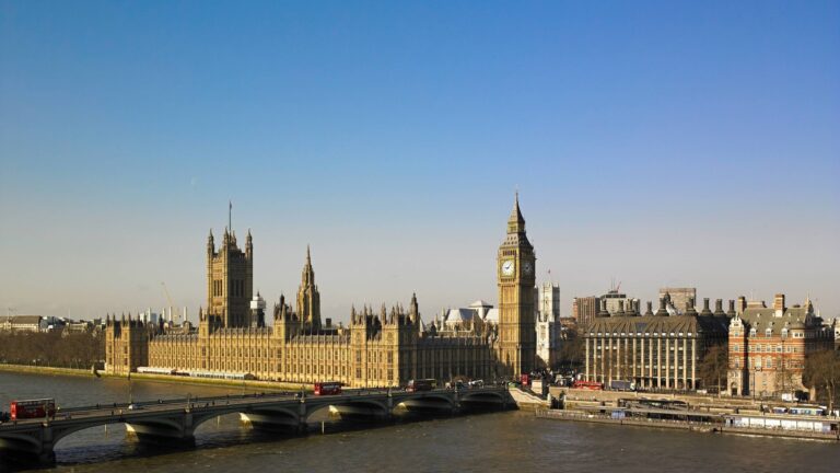The Houses of Parliament from the hotel, London Marriott Hotel County Hall
