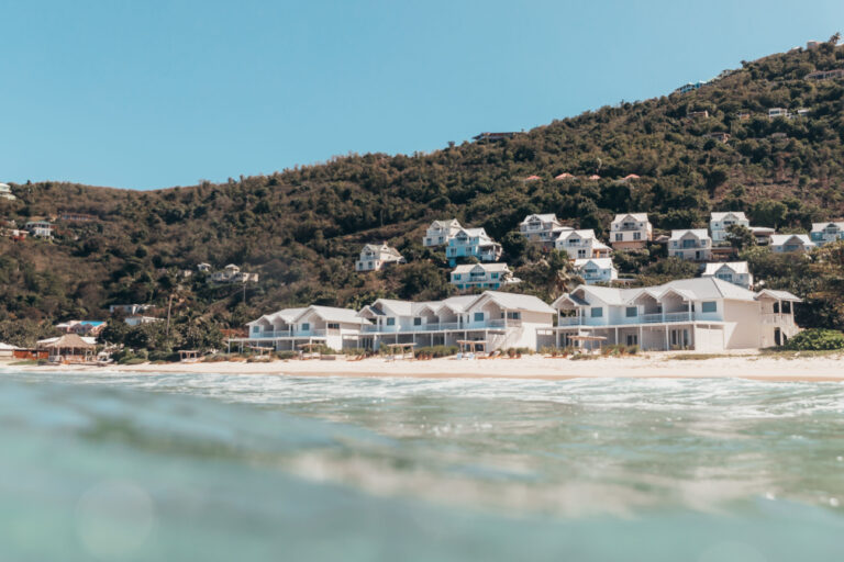 Suites on the hillside above the beach, Long Bay Beach Resort