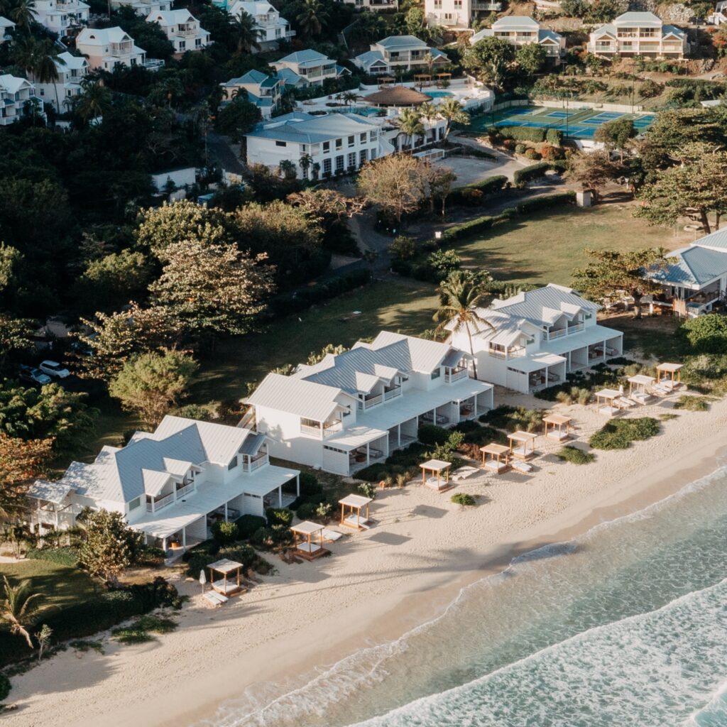 A resort on a mile of white sand