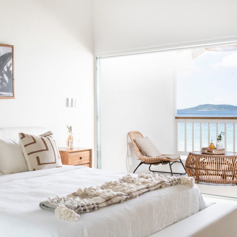 Bedroom in a first-floor suite, Long Bay Beach Resort