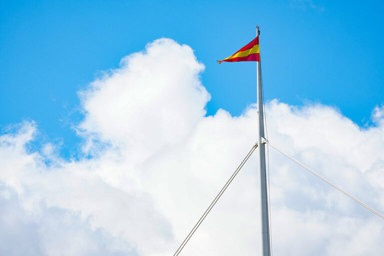 The flag above the Pavilion, Lord’s Cricket Ground