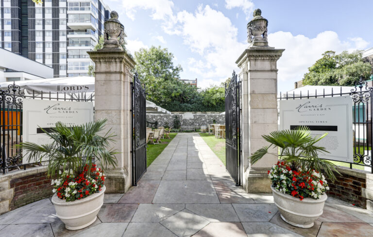 The gates to the Harris Garden, Lord’s Cricket Ground
