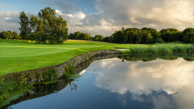Golf course water hazard, Luttrellstown Castle Resort