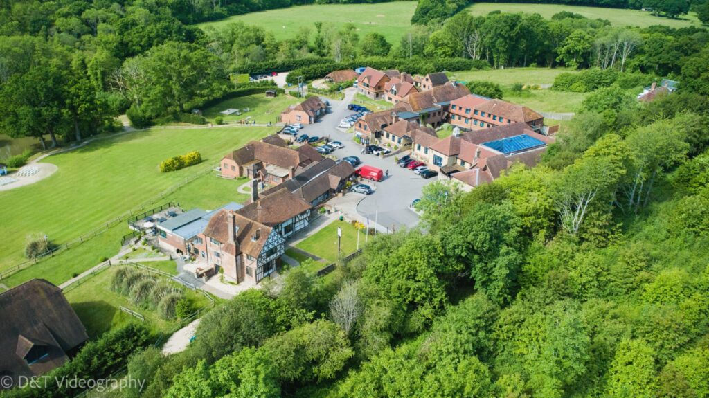 A Tudor farmhouse at the centre