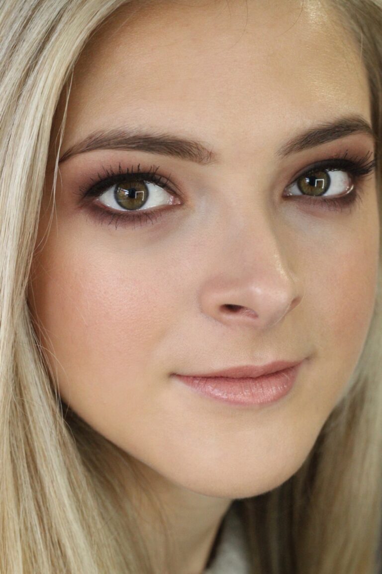 A close beauty portrait, a smoky eye, a direct gaze, Makeup By Becky Flynn
