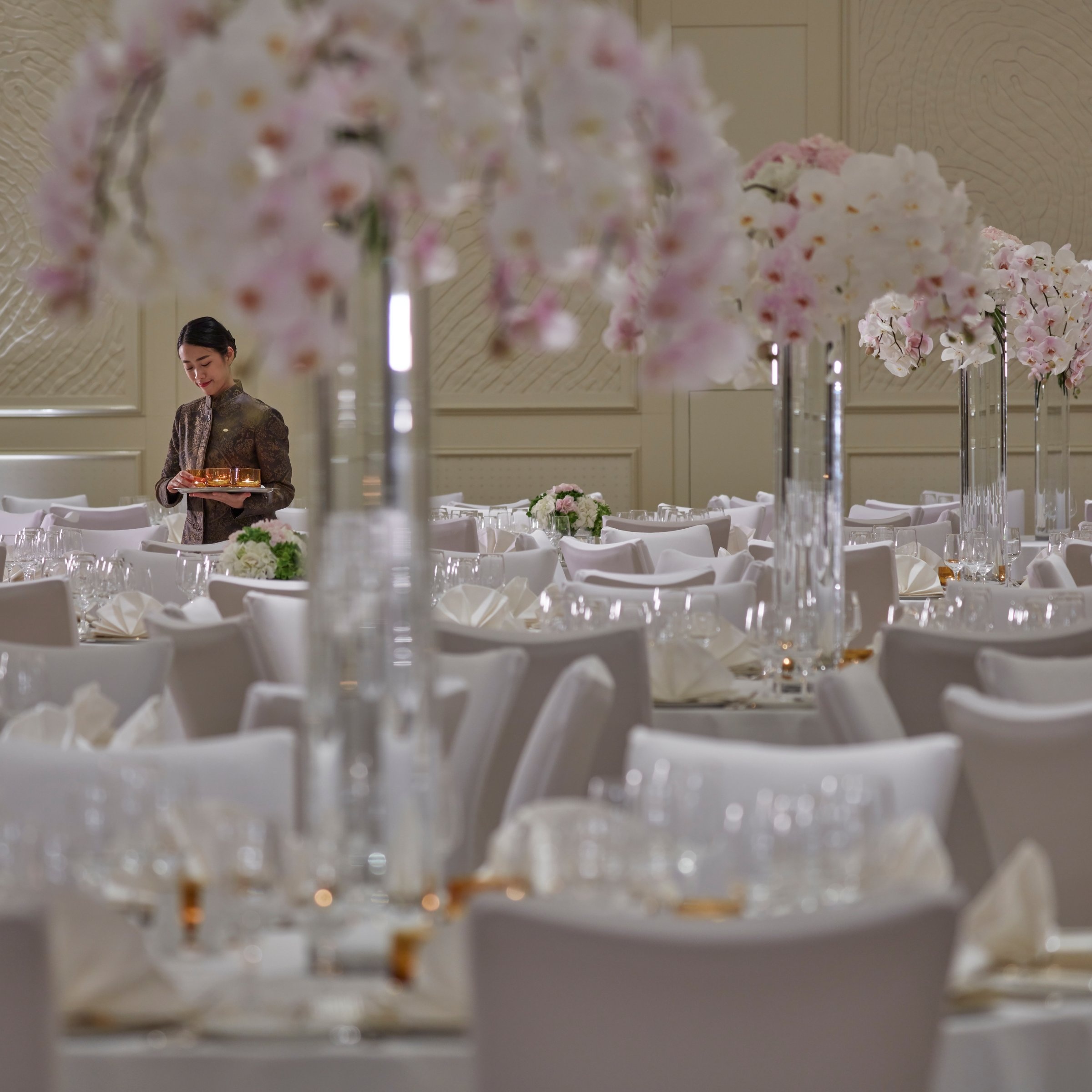A Wedding Banquet in Blossom, Mandarin Oriental, Doha