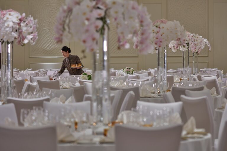 A Wedding Table, in Detail, Mandarin Oriental, Doha