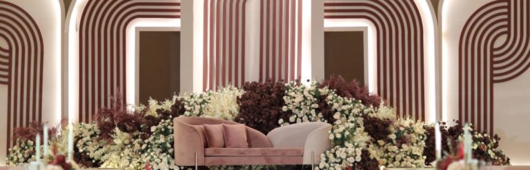 A Floral Wedding Setting, Mandarin Oriental, Doha
