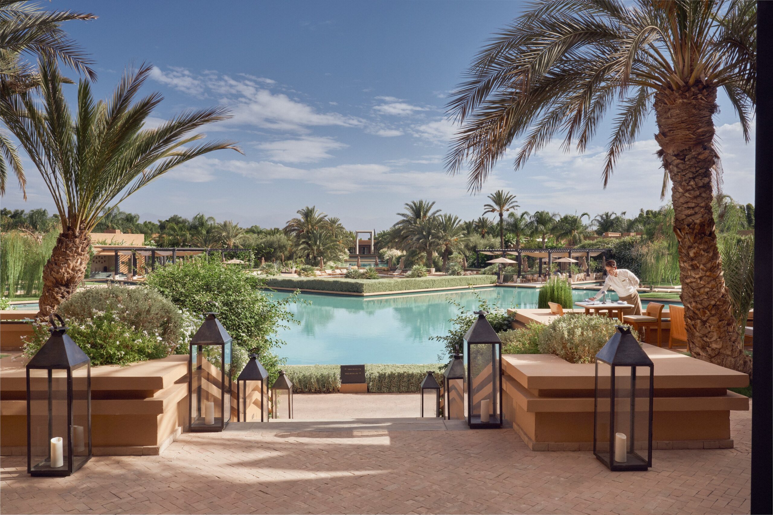 Resort overview and gardens, Mandarin Oriental, Marrakech