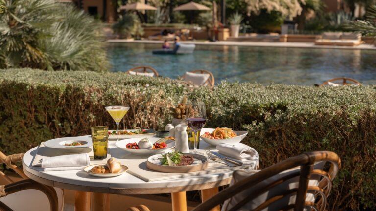 Lunch at the Pool Garden, Mandarin Oriental, Marrakech