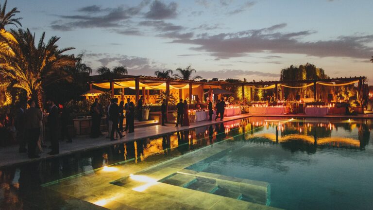 Event in the Pool Garden, Mandarin Oriental, Marrakech