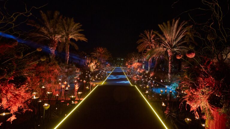 Covered basin set up for an event, Mandarin Oriental, Marrakech
