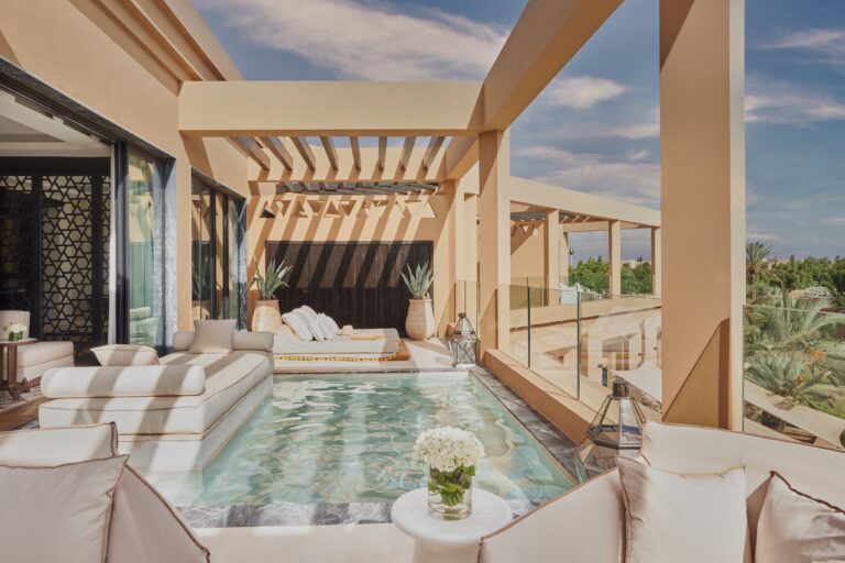 Panoramic Suite pool terrace, Mandarin Oriental, Marrakech