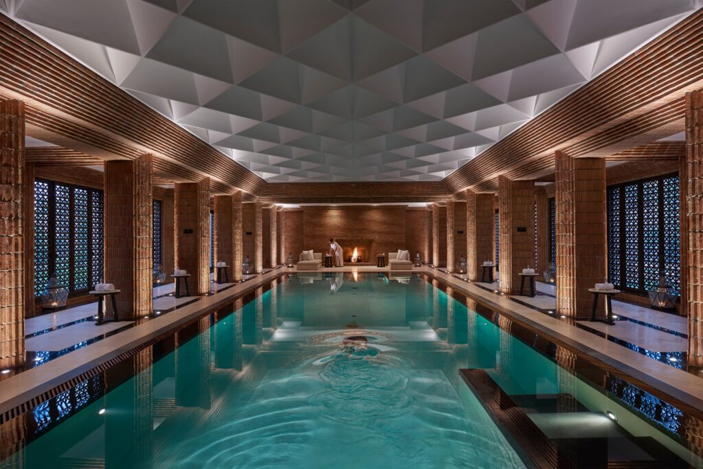 The spa pool, Mandarin Oriental, Marrakech