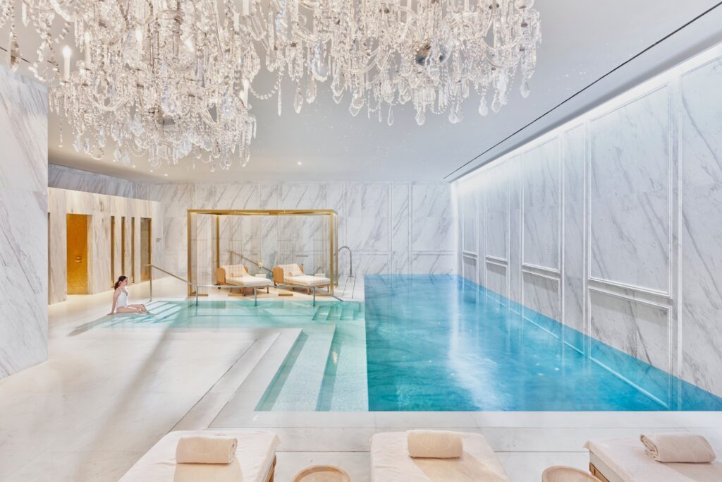 The indoor heated swimming pool, Mandarin Oriental Ritz Madrid