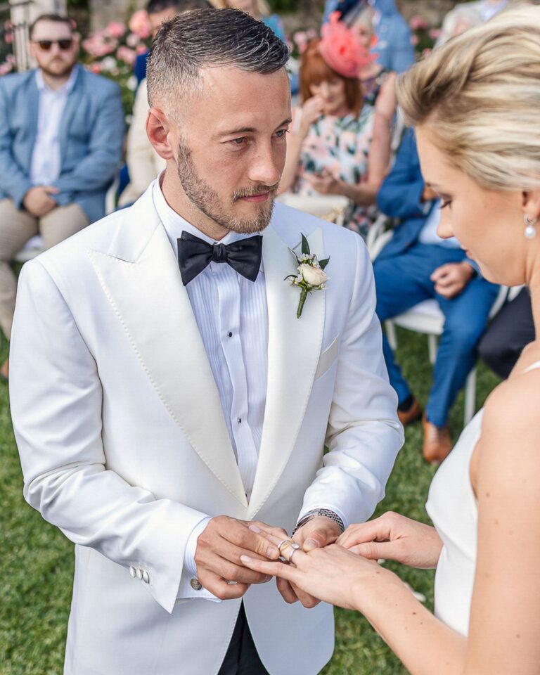 The ring exchange at an outdoor ceremony, Marco Ficili