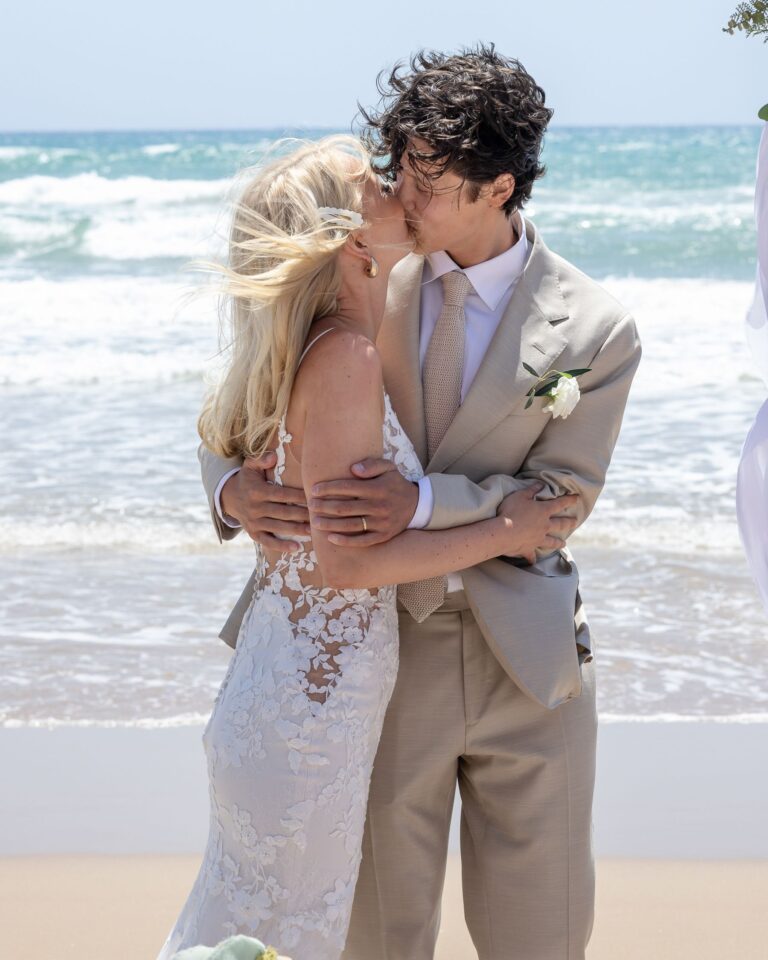 A kiss in the surf on a Sicilian beach, Marco Ficili