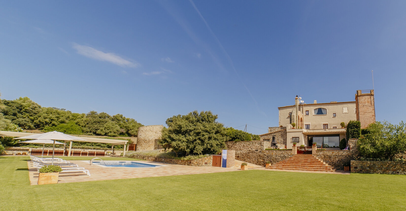The Manor, Lawns and Pool, Mas Torroella Luxury Villa & Spa