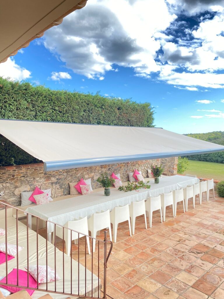 A Long Table Beneath the Awning, Mas Torroella Luxury Villa & Spa