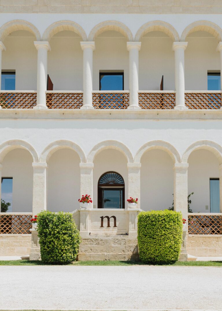 The arcaded loggia of the main house, Mastropà