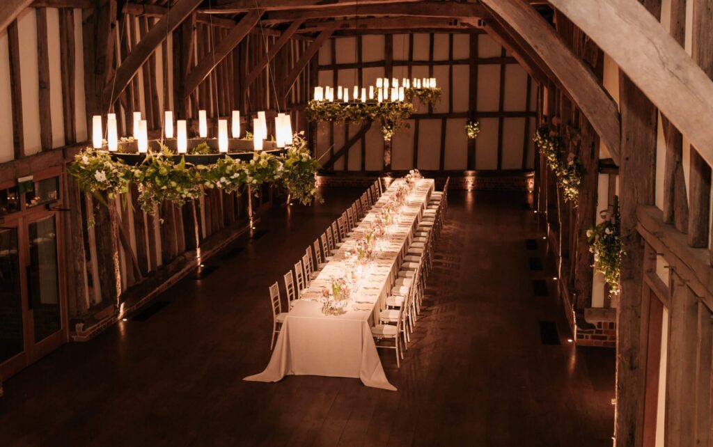 Dinner under 15th-century oak