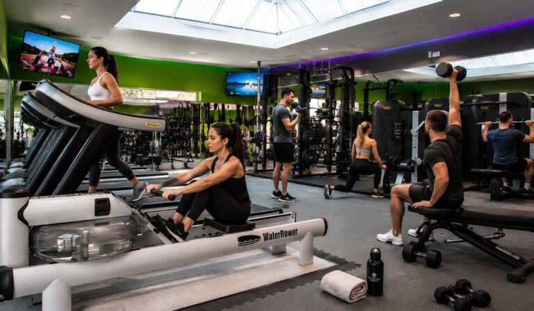 The gym under a glass roof, Montigo Resorts Somerset at Charlton House