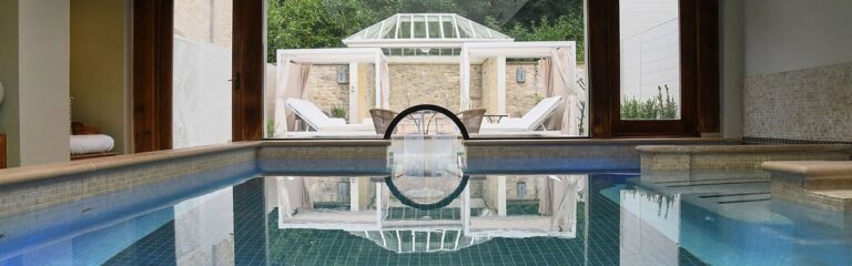 The indoor pool with a conservatory behind, Montigo Resorts Somerset at Charlton House