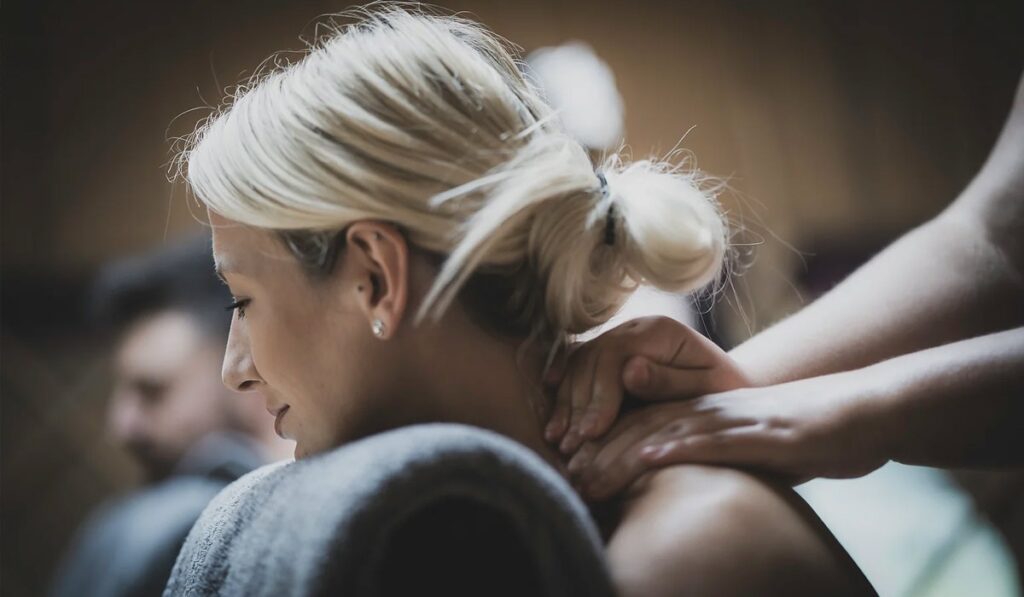 A massage treatment in the spa, Montigo Resorts Somerset at Charlton House