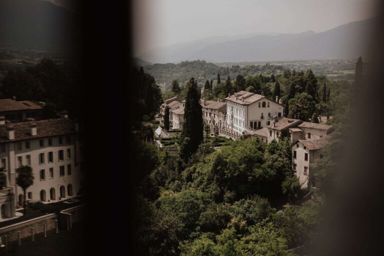View over Asolo's villas and hills, a wedding setting in the Veneto, More Than Weddings