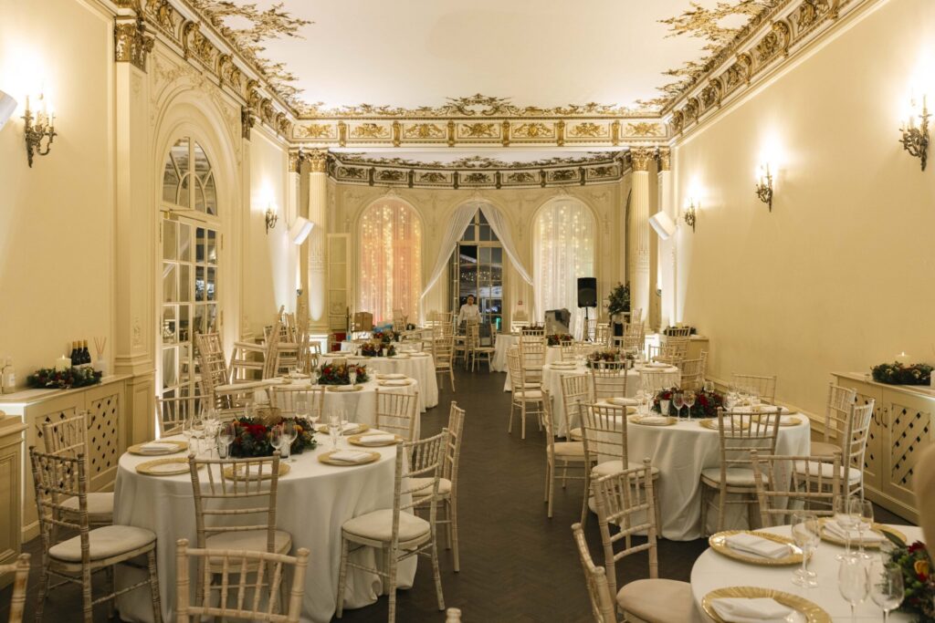 Ceremonies and receptions across several rooms