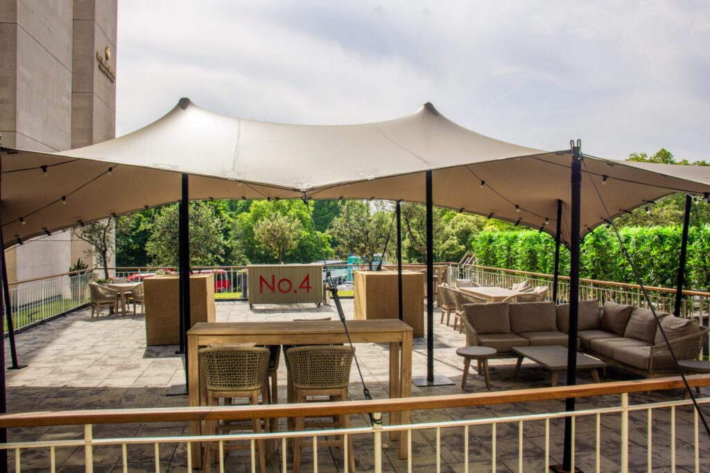 The roof terrace above Hyde Park