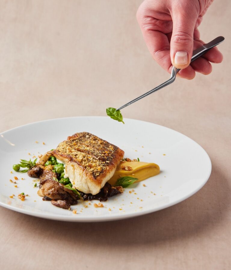 Plated fish course, Non Such Mansion